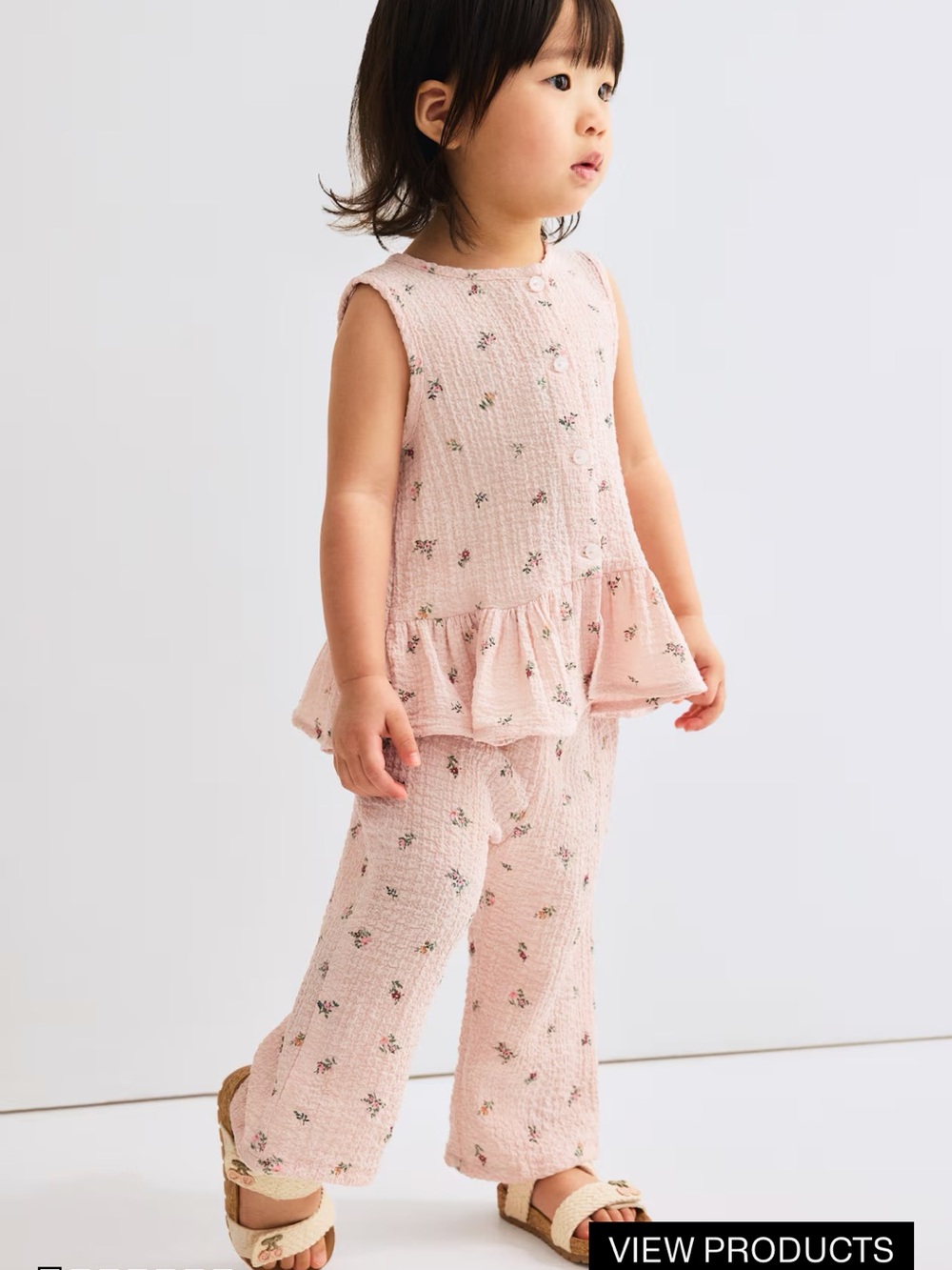 H&M Pink Floral 2 Piece Set